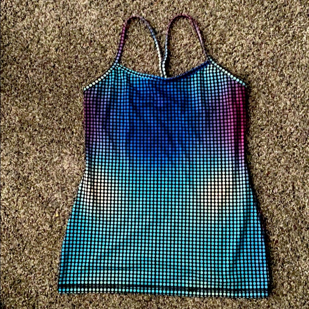 Lululemon rare multicolor tank, size 8